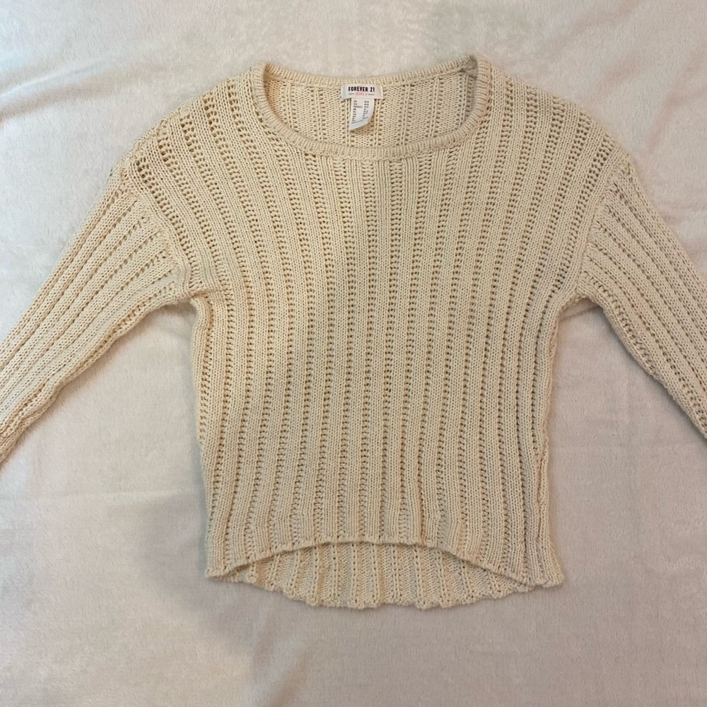 beige knitted cover up long sleeve